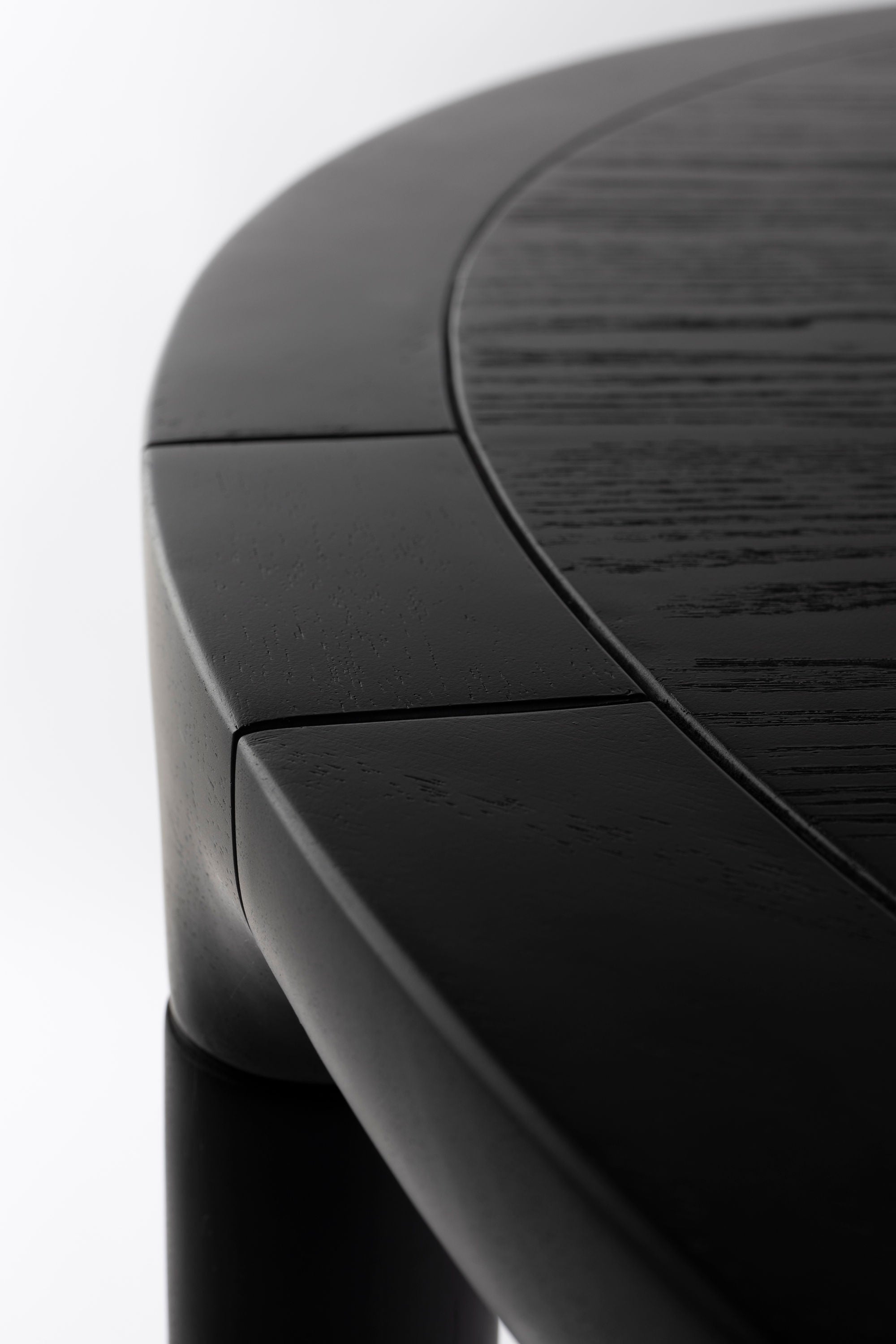 Zuiver Storm Black Oak Wood Round Dining Table